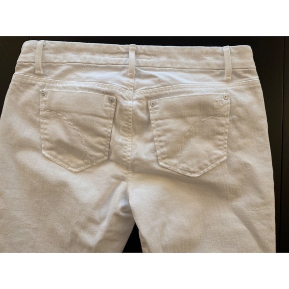 Joe's Jeans Low-Rise Socialite Kicker Womens 29 Bright White Stretch Ankle Denim - Picture 7 of 14
